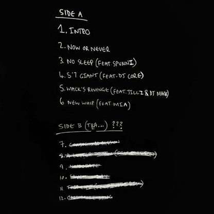 0/99 Limited Edition Tracklist Tee Black